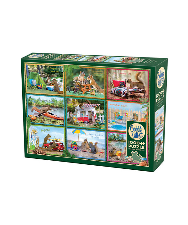 COBBLE HILL PUZZLE 1000 PIECES - SQUIRELS ON VACATION