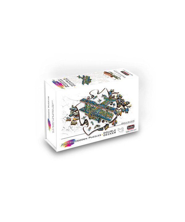2D RAINBOWOODEN PUZZLE - DOUBLE-DECKER