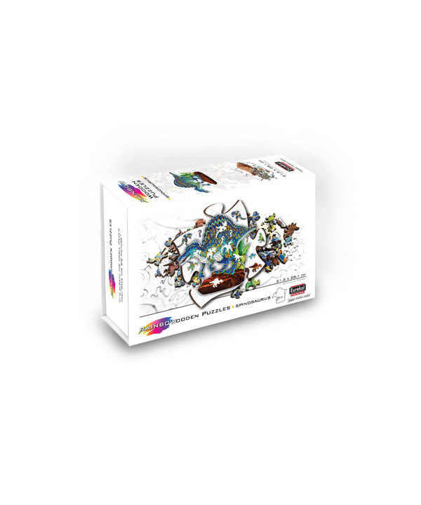 2D RAINBOWOODEN PUZZLE - SPINOSAURUS