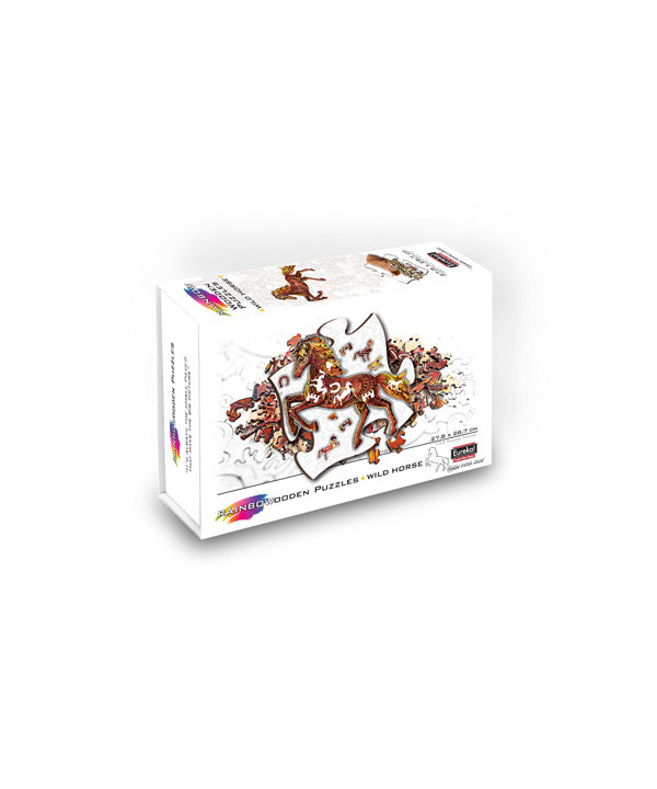 2D RAINBOWOODEN PUZZLE - WILD HORSE