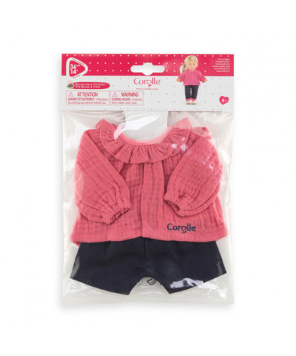 VET MC BLOUSE ROSE ET PANTALON