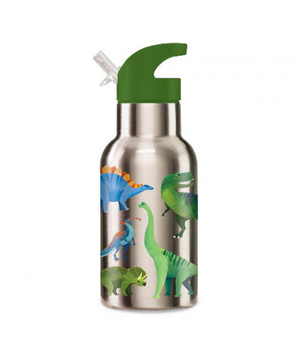STAINLESS STEEL DRINKING BOTTLES. 400ML - LE MONDE DES DINOSAURES