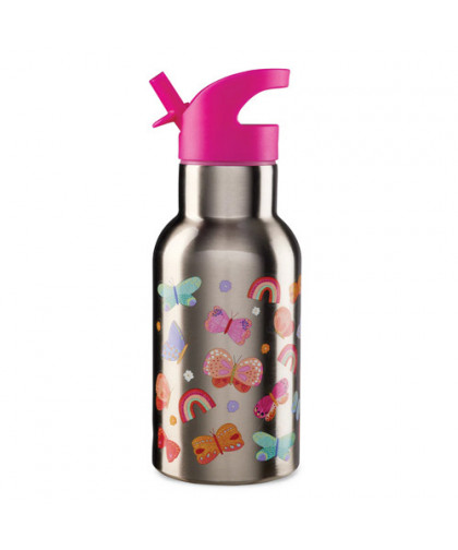 STAINLESS STEEL DRINKING BOTTLES. 400ML - LES PAPILLONS