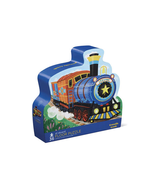 SHAPED BOX PUZZLES 36 PIÈCES - LES TRAINS
