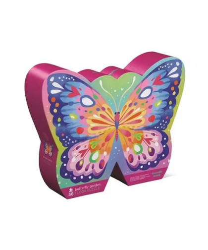 SHAPED BOX PUZZLES 36 PIÈCES - LES PAPILLONS DU JAR