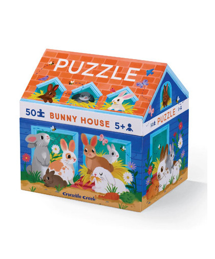 HOUSE PUZZLES 50 PIÈCES - LA MAISON DES LAPINS