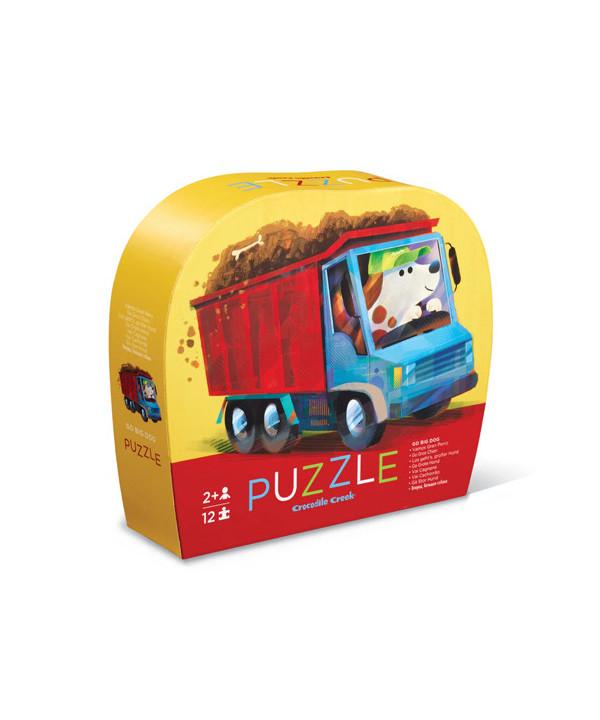 SHAPED BOX PUZZLES 12 PIÈCES - GO LE CHIEN