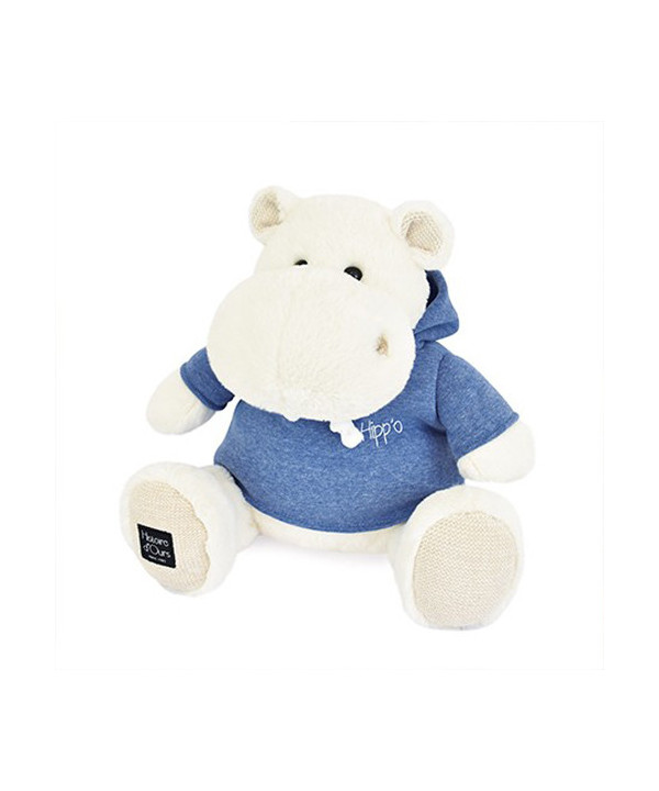 L'HIPPO -  BLANC AVEC SWEAT BLEU JEAN