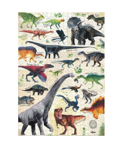 PUZZLE DINOSAURES 500 PIÈCES - MUSÉUM NATIONAL D'HISTOIRE