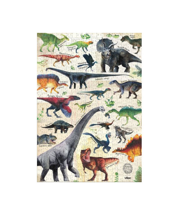 PUZZLE DINOSAURES 500 PIÈCES - MUSÉUM NATIONAL D'HISTOIRE