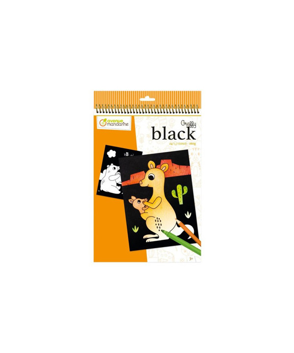 GRAFFY BLACK. ANIMAUX DU MONDE