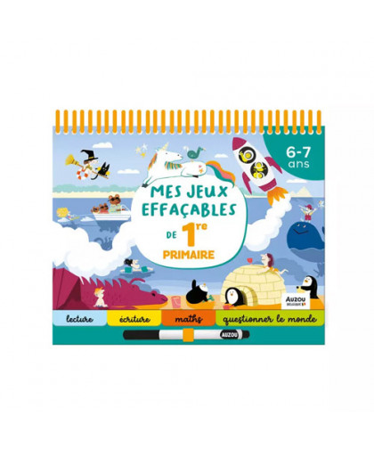 MES JEUX EFFAÇABLES DE 1RE PRIMAIRE