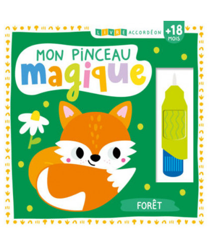 LIVRE ACCORDÉON - MON PINCEAU MAGIQUE - FORÊT
