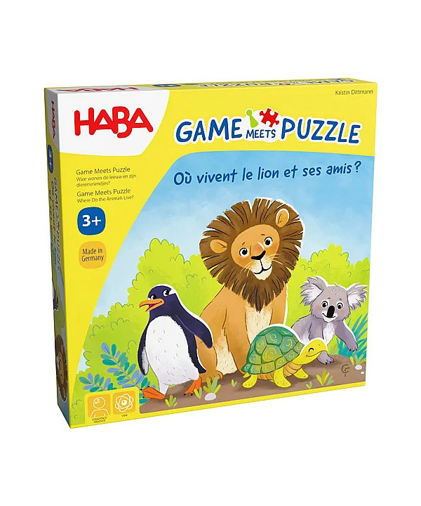 JEU - GAME MEETS PUZZLE - OÙ VIVENT LE LION ET SES AMIS ?