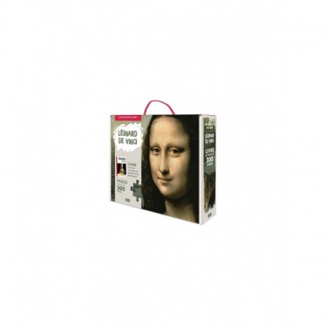 Livre et puzzle : La Joconde de Léonard De Vinci