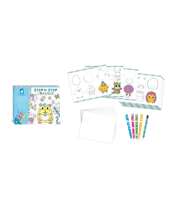 Step by step - 20 dessins avec feutres