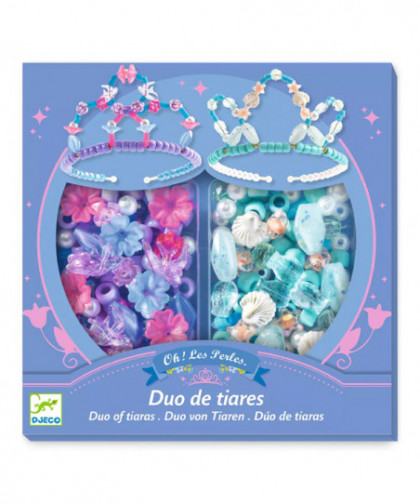 PERLES & BIJOUX - DUO DE TIARES. BLEU
