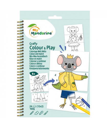 GRAFFY COLOUR & PLAY - ANIMAUX HABILLÉS