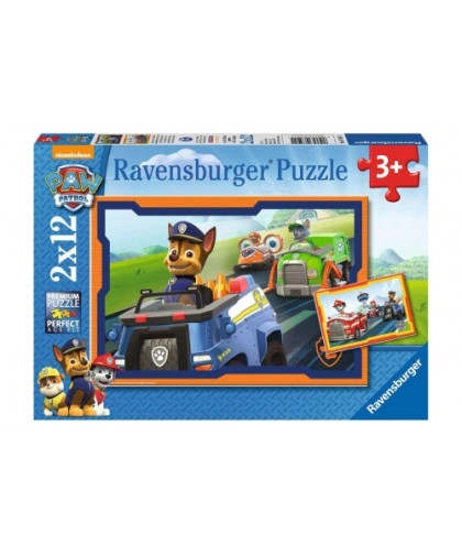 PUZZLE - 2X12 PCS - PAW: PAT'PATROUILLE EN ACTION