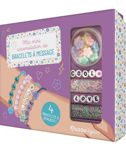 MON SUPERBE BIJOU - MA MINI ACCUMULATION DE BRACELETS A MESSAGE