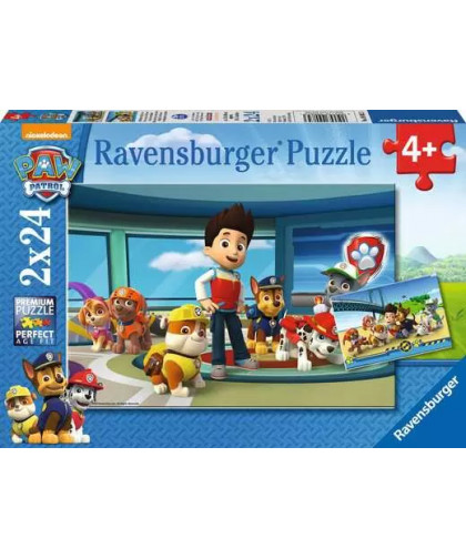 PUZZLE - 2X24 PCS - PAT'PATROUILLE - DES MUSEAUX EFFICACES