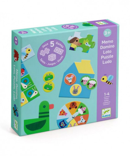 EDUCATIFS - À LA FERME - 5 JEUX