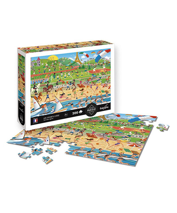 PUZZLE 200 PCS - LES SPORTS D'ÉTÉ