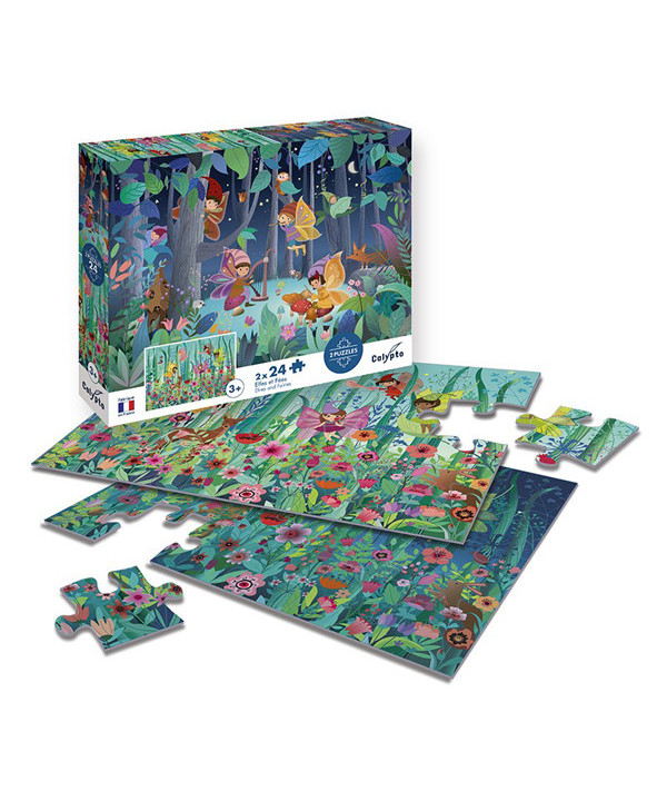 PUZZLE 2X24 PCS - ELFES ET FÉES