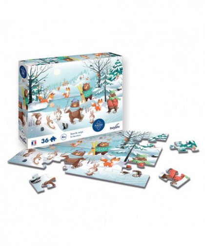 PUZZLE 36 PCS - SOUS LA NEIGE