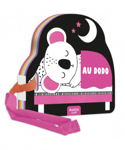 MON PREMIER LIVRE POUSSETTE EN NOIR ET BLANC  - AU DODO