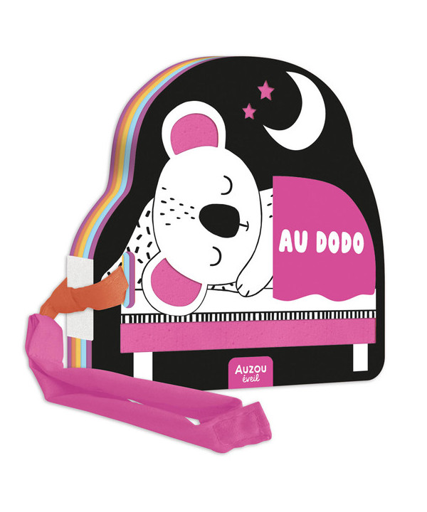 MON PREMIER LIVRE POUSSETTE EN NOIR ET BLANC  - AU DODO