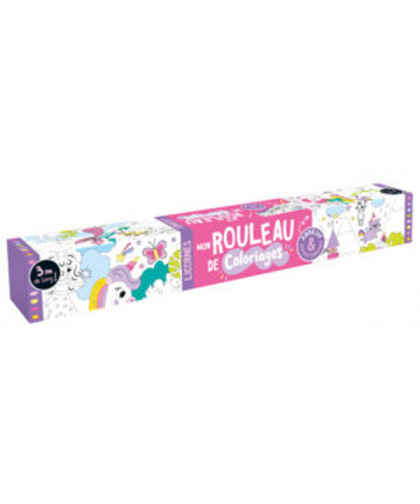 MON ROULEAU DE COLORIAGES - LICORNES