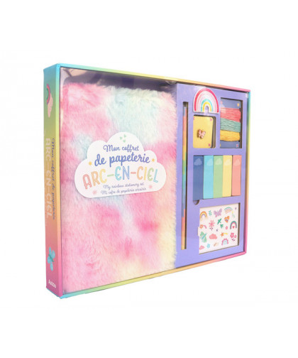 MON COFFRET PAPETERIE ARC-EN-CIEL