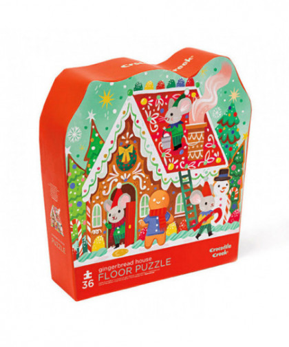 SHAPED BOX PUZZLES 36 PIÈCES - LA MAISON EN PAIN D'EPICES
