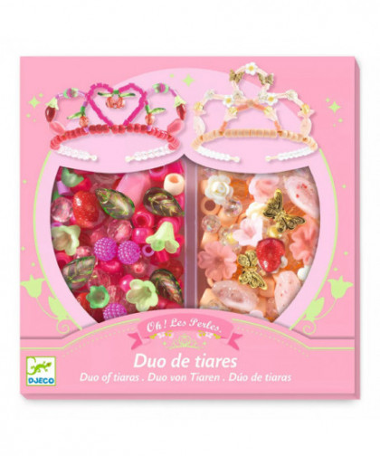PERLES & BIJOUX - DUO DE TIARES ROSE