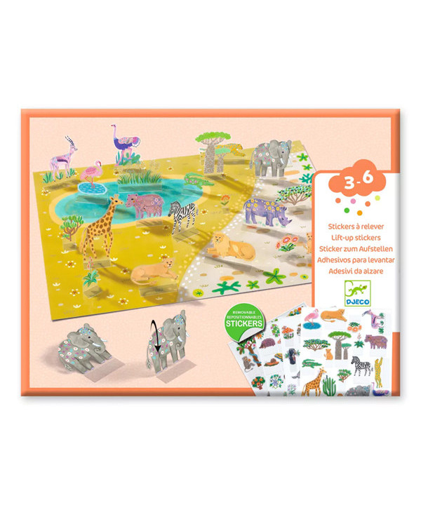 STICKERS À RELEVER -  ANIMAUX