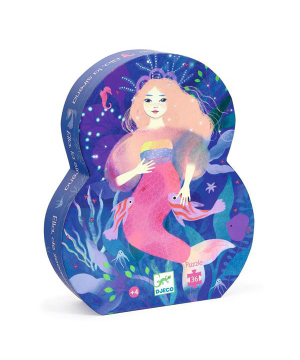 PUZZLES - PUZZ SILHOUETTE - ELLA LA SIRÈNE - 36 PCS