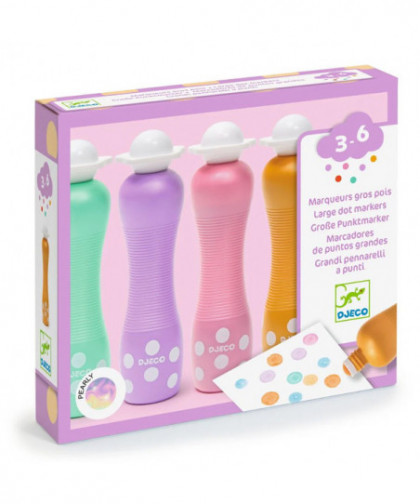 LES COULEURS DES PETITS - MARQUEURS GROS POIS PEARLY