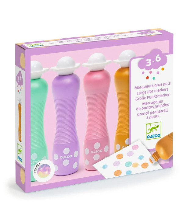 LES COULEURS DES PETITS - MARQUEURS GROS POIS PEARLY