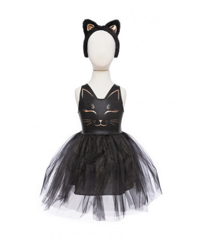 BLACK CAT DRESS WITH HEADBAND