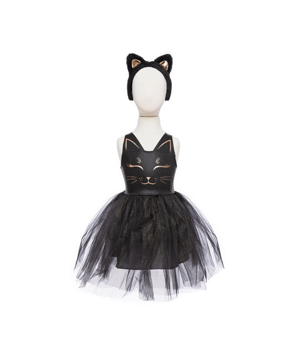 BLACK CAT DRESS WITH HEADBAND