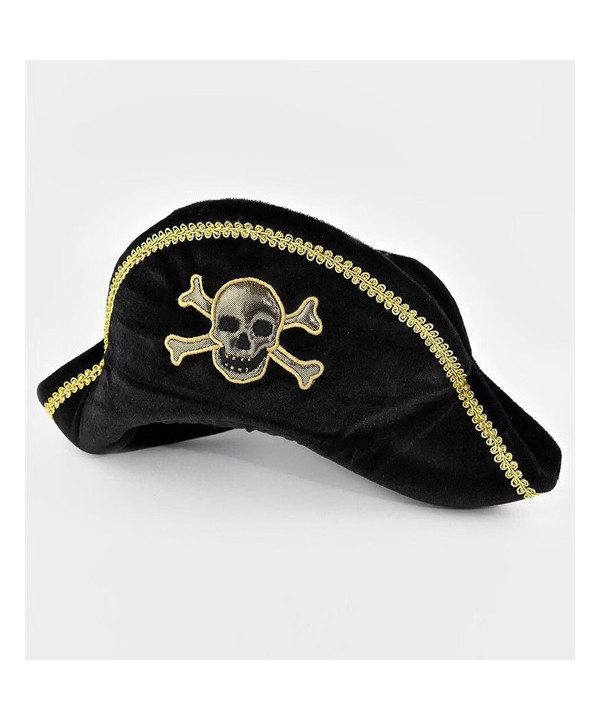 HAT PIRATE VELVET DELUXE 35CM