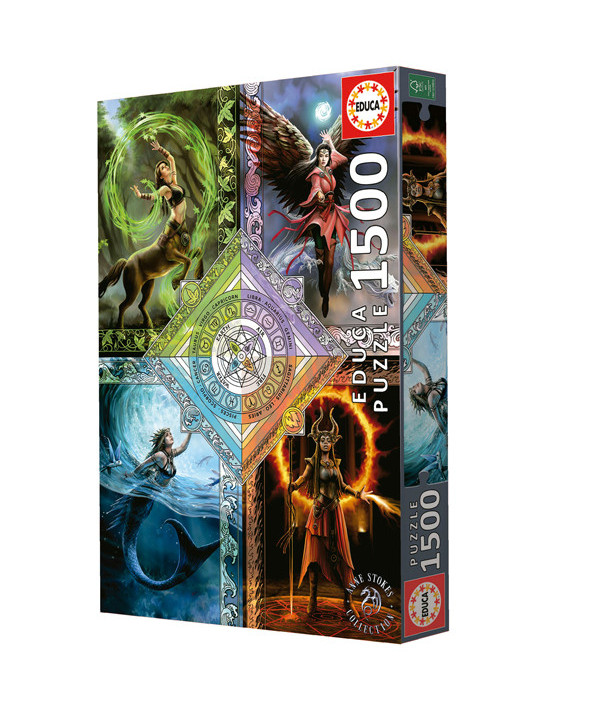 PUZZLE 1500 ELEMENTAL MAGIC STAR CHART. ANNE STOKES