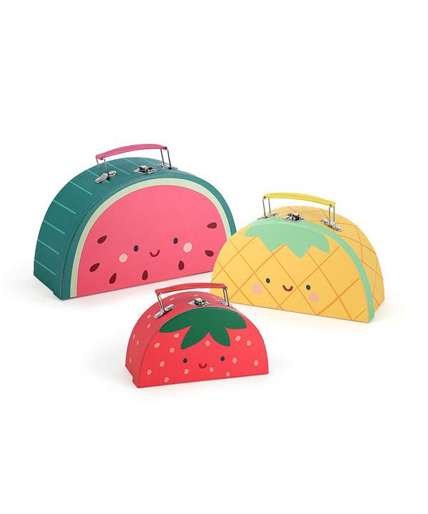 SET DE 3 VALISETTES FRUITS - SARAH BETZ