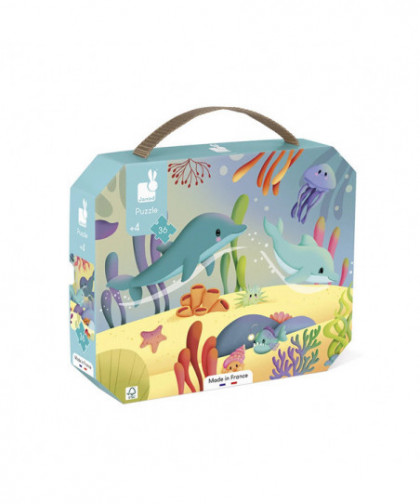 PUZZLE FRISE LES ANIMAUX MARINS - 36 PCS