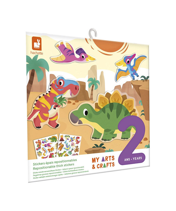 STICKERS REPOSITIONNABLES -DINOS