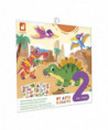 STICKERS REPOSITIONNABLES -DINOS