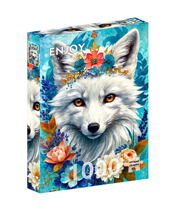 PUZZLE 1000 PCS - BLOOMING SNOW FOX