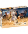 PUZZLE 1000 PCS - HORSES RUNNING IN THE DESERT