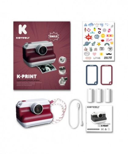 KIDYPRINT PRO – CAMERA THERMAL PRINTER – RED
